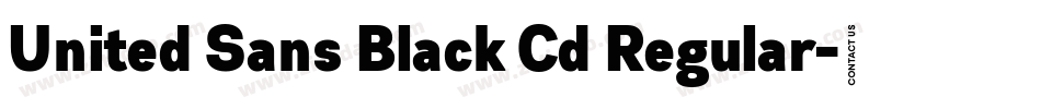 United Sans Black Cd Regular字体转换